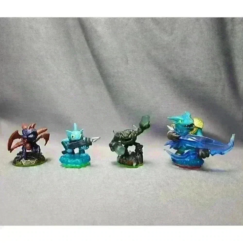 Skylanders Spyro's Adventures Figures Gill Grunt, Spyro, Prism Break & Snap Shot